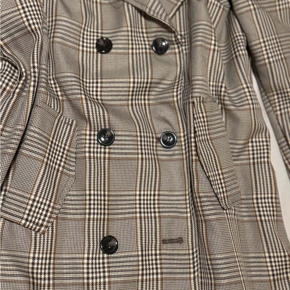 Plaid Blazer in Brown and Black size Large - Picture 6 of 16